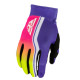 Fly Racing Youth F-16 Raze Kids Gloves - Purple / Red / Yellow