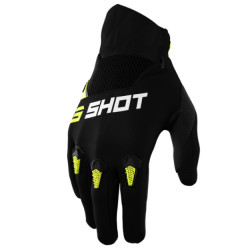 Shot Devo Neon Kids Gloves Yellow