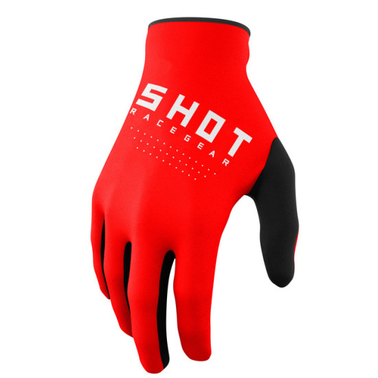 Shot Raw Kids Gloves Red
