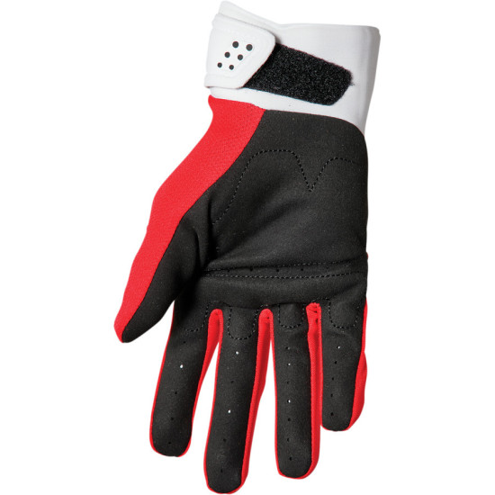 Thor Youth Spectrum Kids Gloves - Red / White