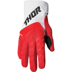 Thor Youth Spectrum Kids Gloves - Red / White