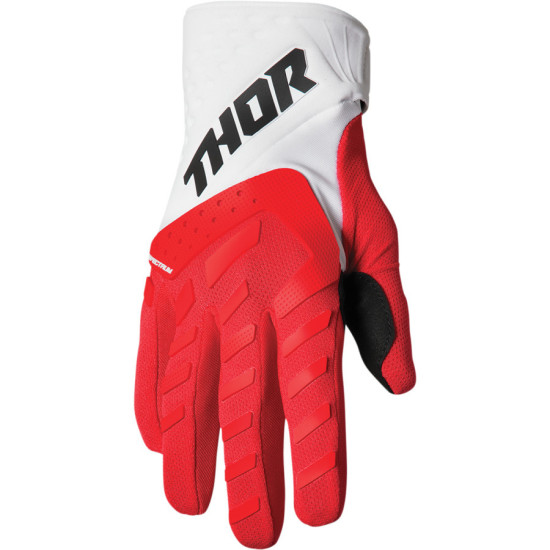 Thor Youth Spectrum Kids Gloves - Red / White