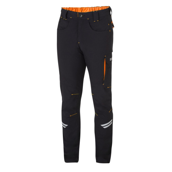 Sparco Light Tech Kansas Trousers - Black  / Orange