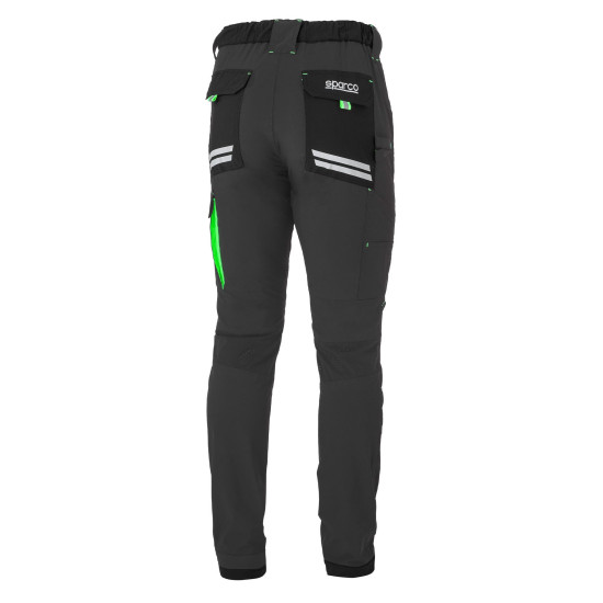 Sparco Light Tech Kansas Trousers - Gray  / Green