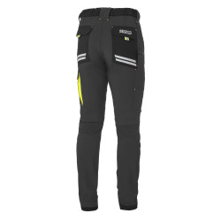 Sparco Light Tech Kansas Trousers - Gray  / Yellow