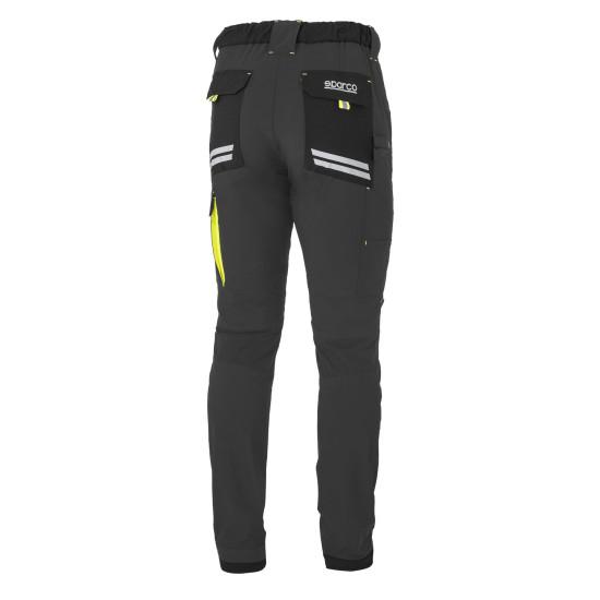 Sparco Light Tech Kansas Trousers - Gray  / Yellow