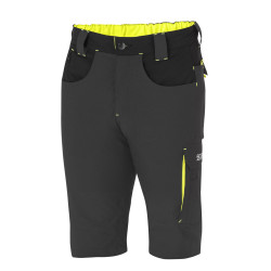 Sparco Tech Laredo Light Shorts - Dark Gray / Yellow