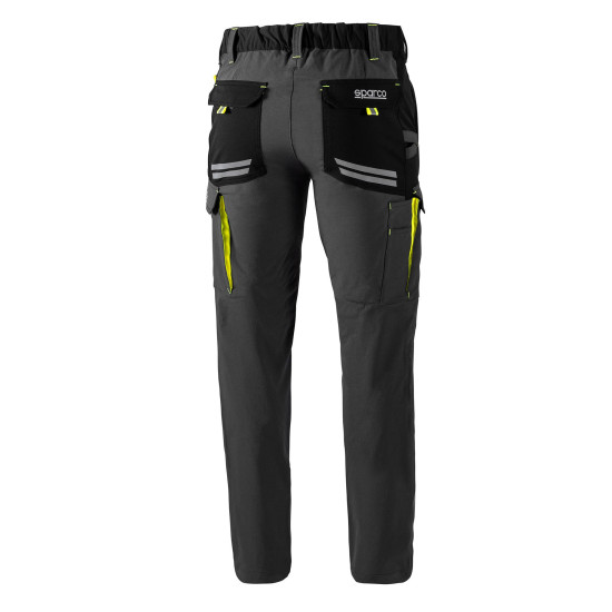 Sparco Tech Oregon Trousers - Gray / Yellow