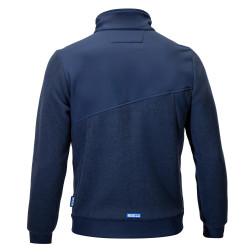 Sparco Grit Fleece Full Zip Crestone - Navy Blue