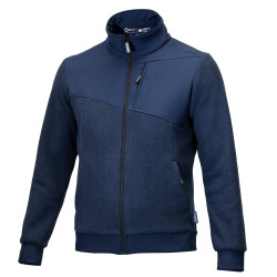 Sparco Grit Fleece Full Zip Crestone - Navy Blue