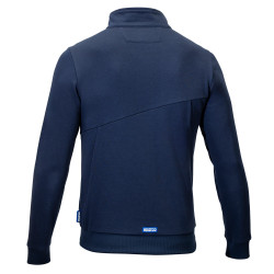 Sparco Grit Full Zip Sweatshirt Plata - Navy Blue