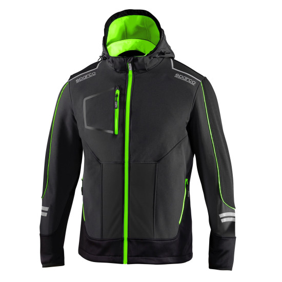 Sparco Soft-Shell Tech York - Gray / Green