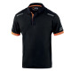 Sparco Tech Toledo Polo - Black / Orange