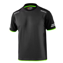 Sparco Tech Tucson T-Shirt - Black / Green