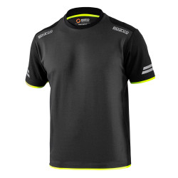 Sparco Tech Tucson T-Shirt - Black / Yellow